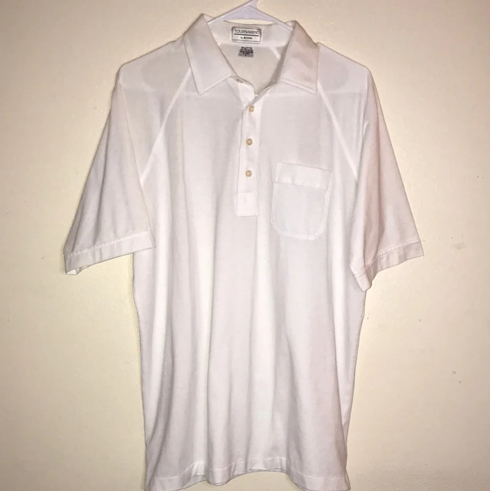White Polo Shirt Tennis Golf Preppy Old Money Quiet Luxury Country Club Y2K New